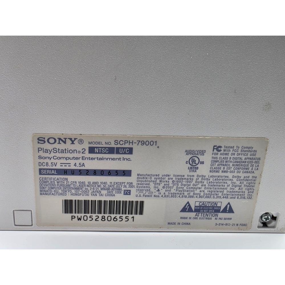 Sony PlayStation 2 Slim Limited Edition Ceramic White Console & Gun, Memory Card - Picture 4 of 4